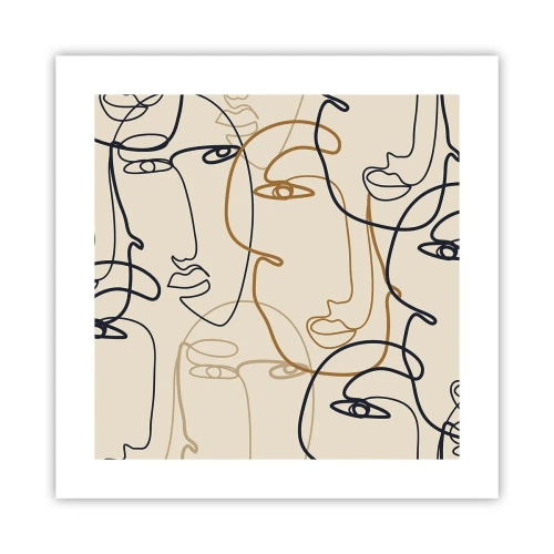 Poszter - Többszörös portré  - 40x40 cm