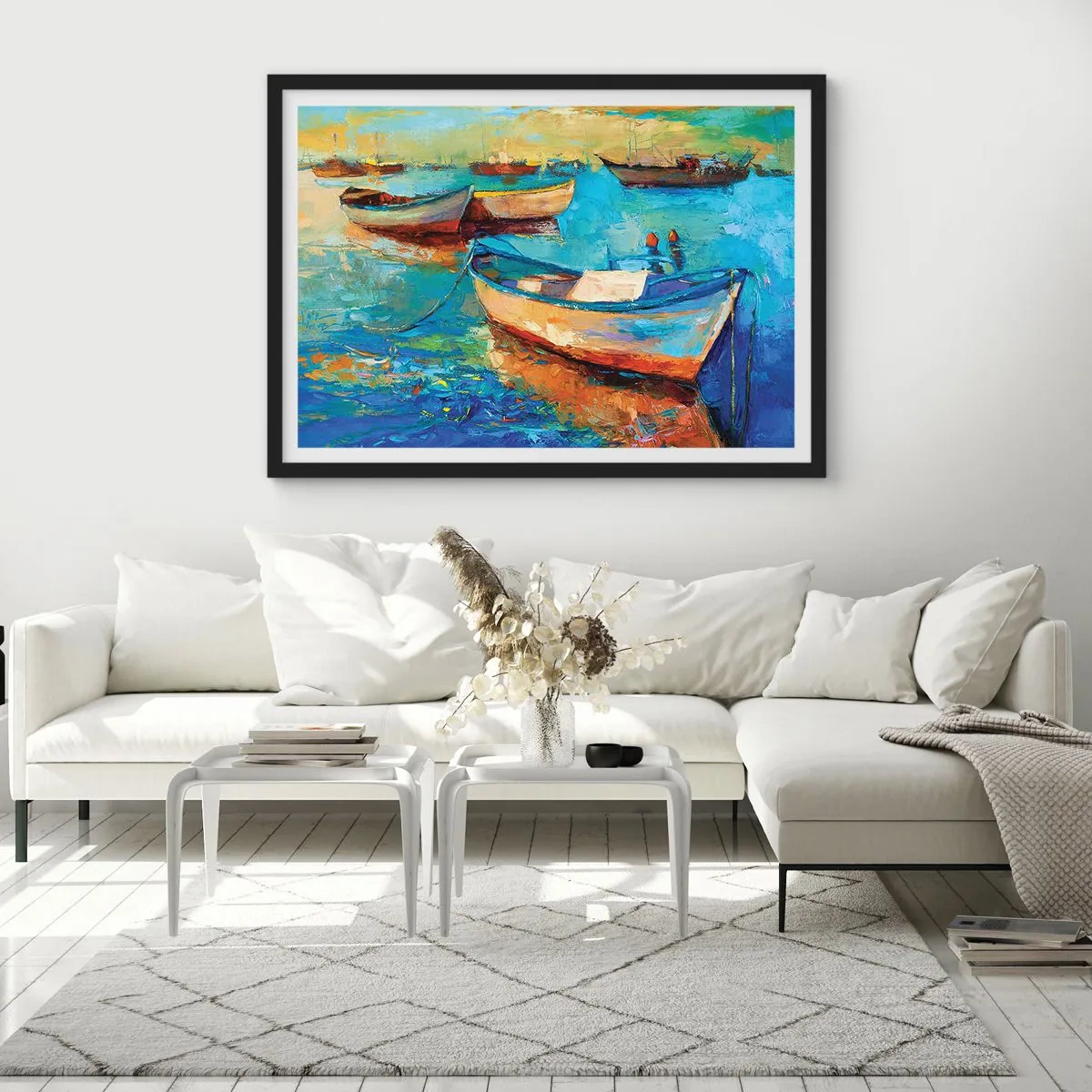 Poszter fehér keretben - A déli öbölben - 50x40 cm