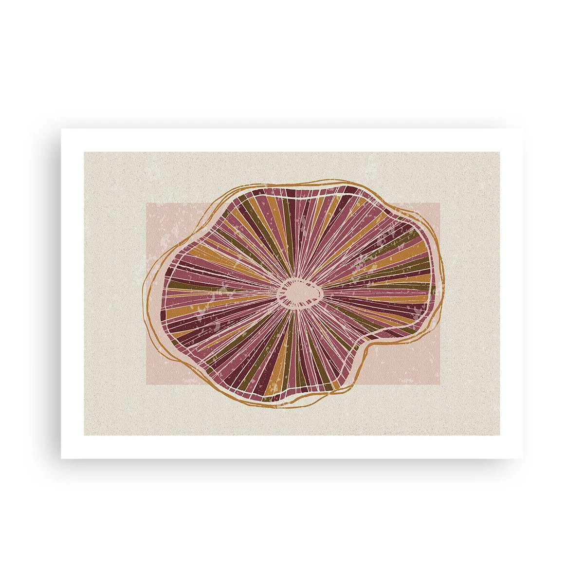 Poszter - Sugárzó absztrakció - 70x50 cm