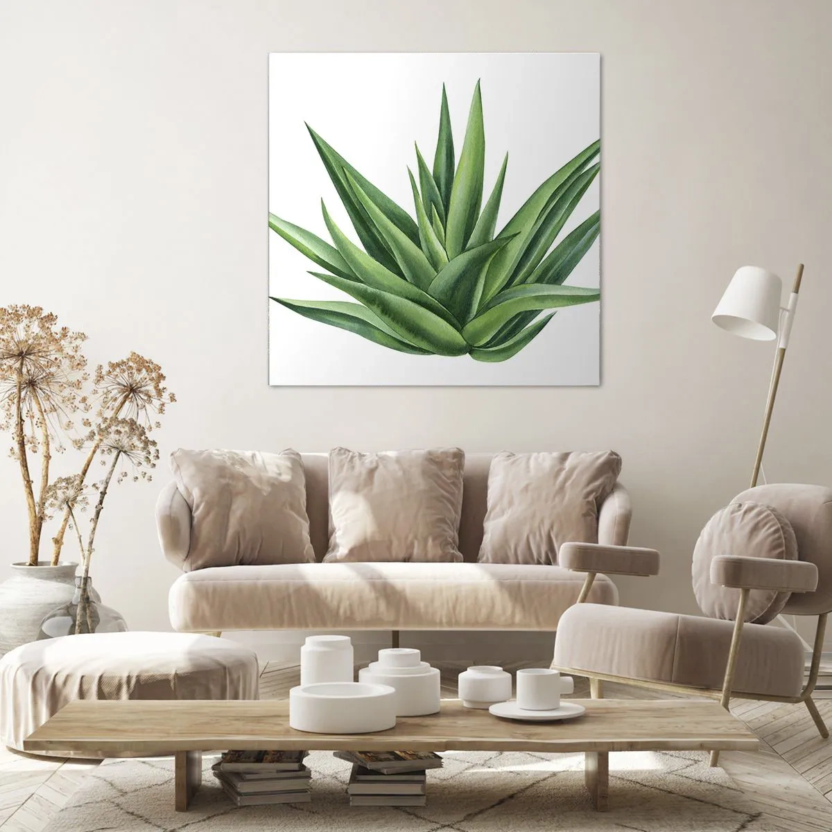 Vászonkép - Zöld - erő - élet - 60x60 cm