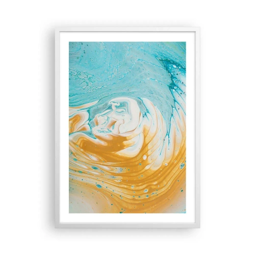 Poszter fekete keretben - Pasztell örvény - 50x70 cm