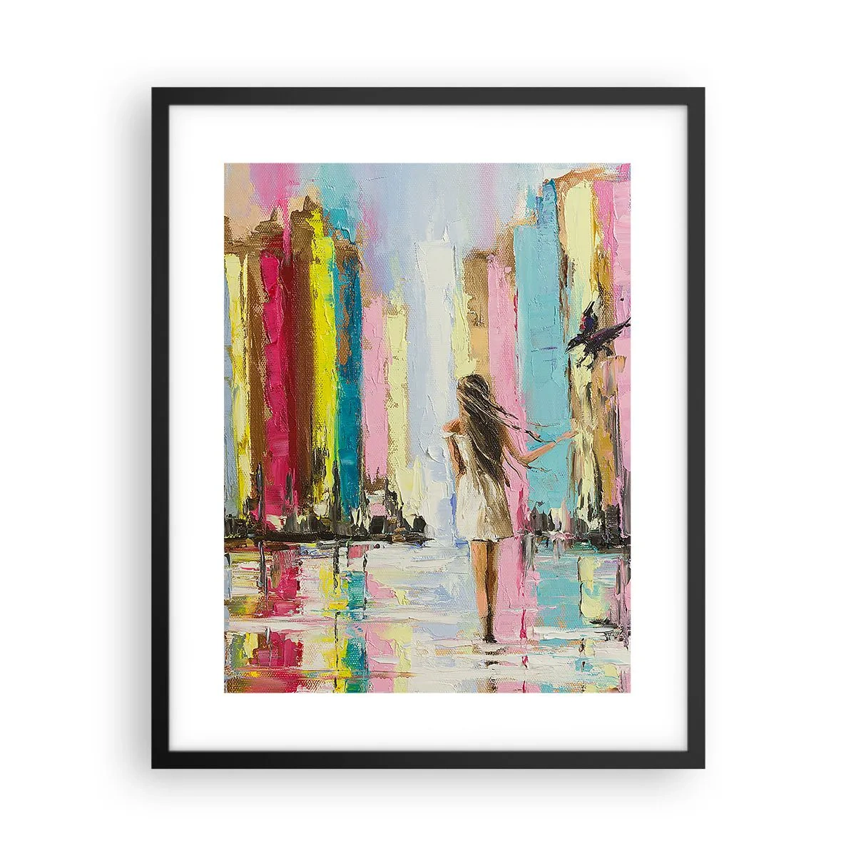 Poszter fehér keretben - Kövessél - 40x50 cm