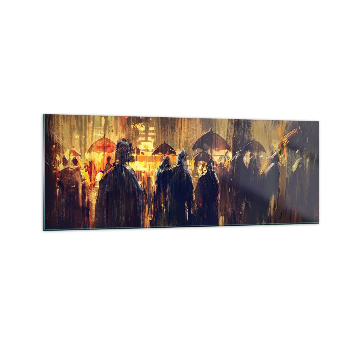 Üveg kép - Az eső imádói - 140x50 cm