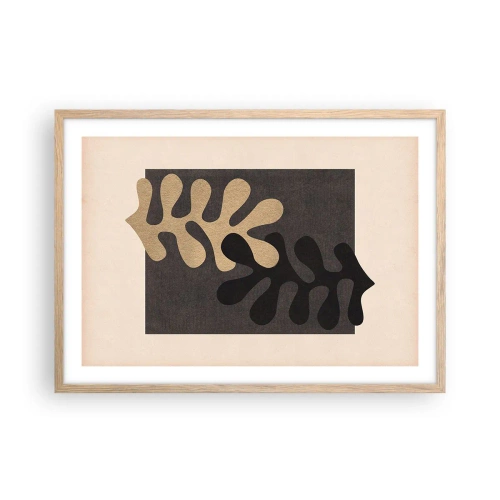 Poszter világos tölgy keretben - Hiány és kiegészítés - 70x50 cm