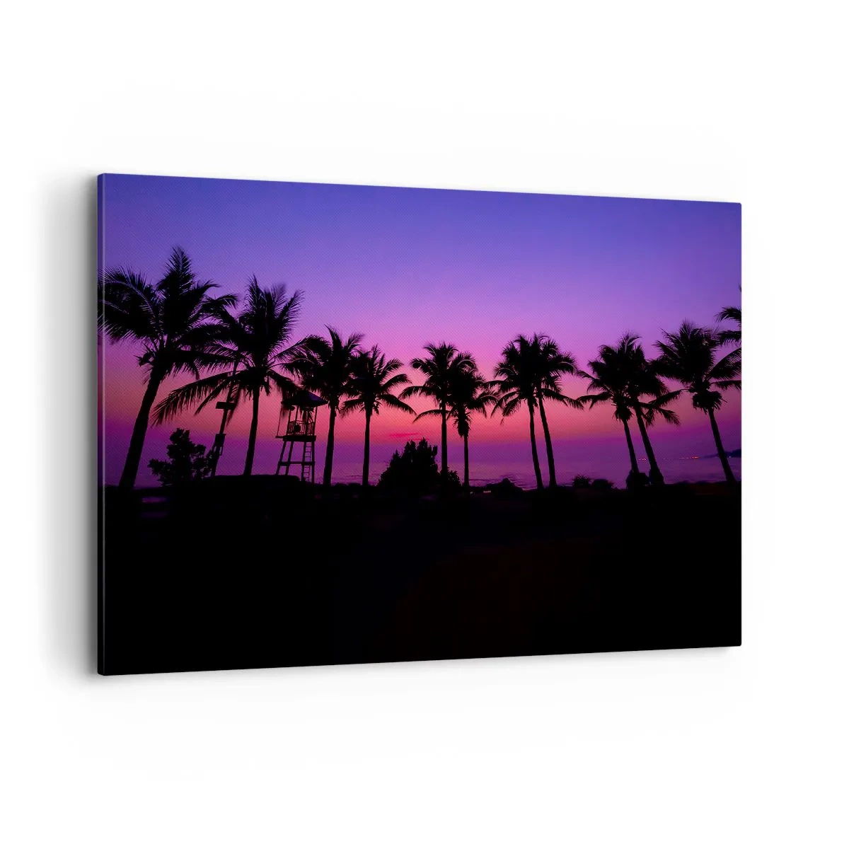 Vászonkép - Este a pálmafák alatt - 120x80 cm