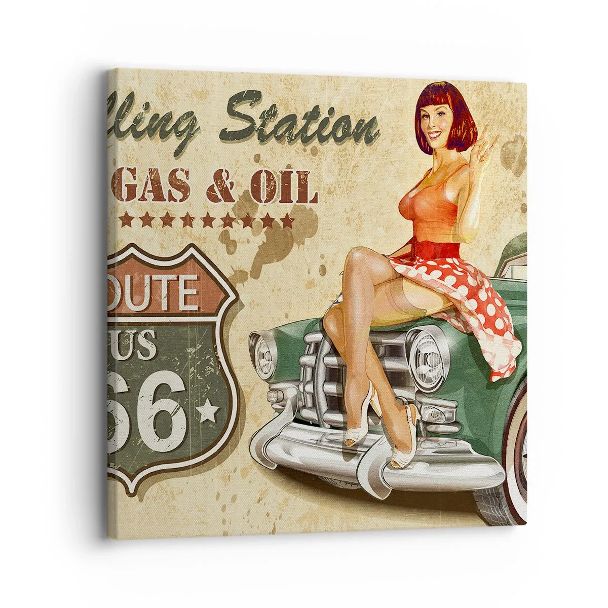 Vászonkép - A csodálatos 40-es évek. - 30x30 cm