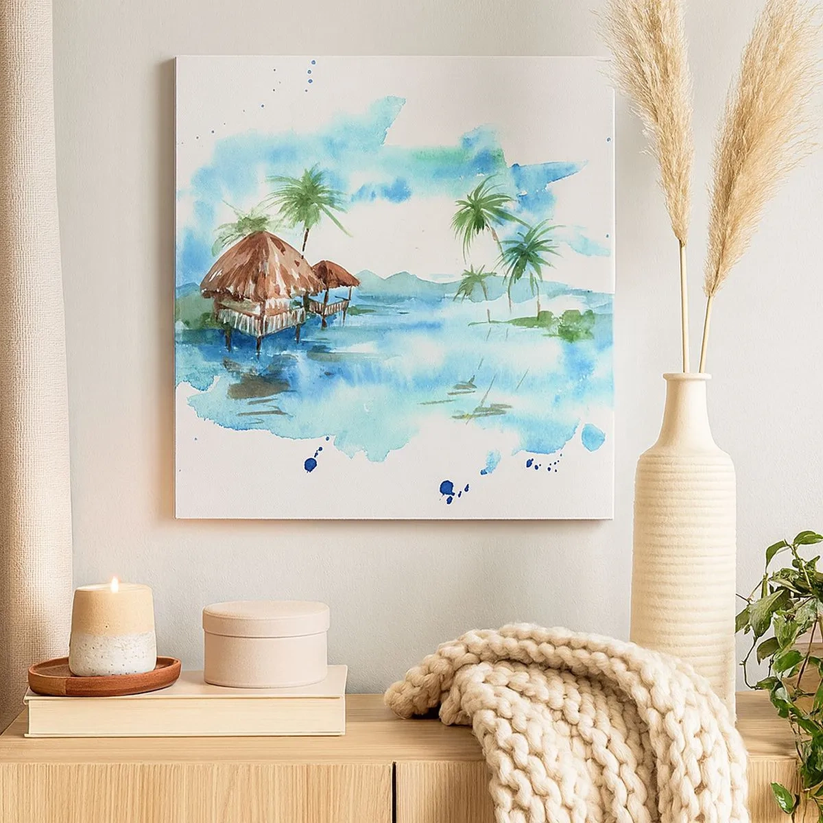 Vászonkép - Valahol a Csendes-óceánon - 30x30 cm