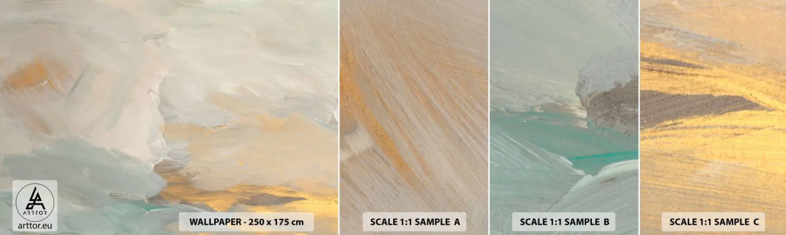 Fotótapéta Minta Standard Eco - Absztrakció - a szelídség földje - Darab, Fényes, Minimalista - 100x30 cm