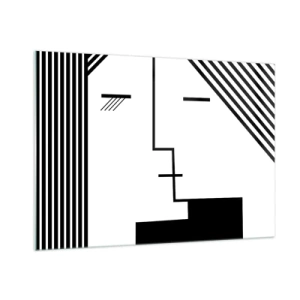 Üveg kép - Egyszerűen egy csók - 100x70 cm