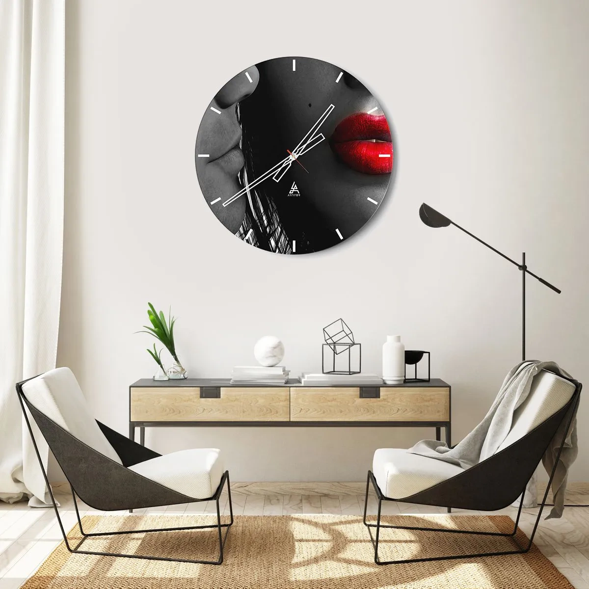 Falióra, Óra - Szemtől szembe  - 40x40 cm