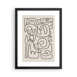 Poszter fehér keretben - A nyomonkövetésben - 30x40 cm