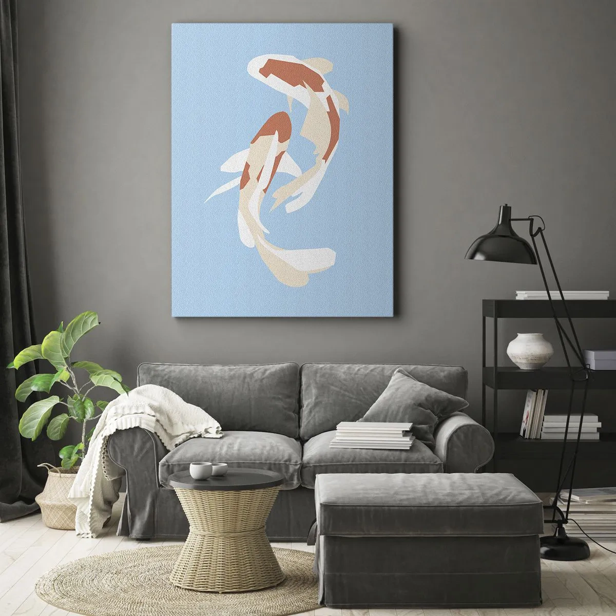 Vászonkép - Spontán szinkronúszás - 50x70 cm