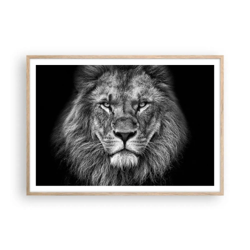 Poszter világos tölgy keretben - Őfelségi palástban - 100x70 cm