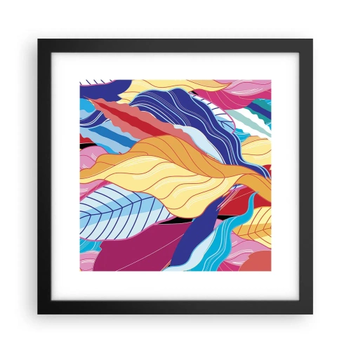 Poszter fehér keretben - Színes rendetlenség - 30x30 cm