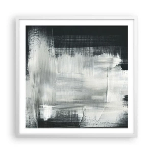 Poszter fekete keretben - Függőlegből és vízszintből szőtt - 60x60 cm