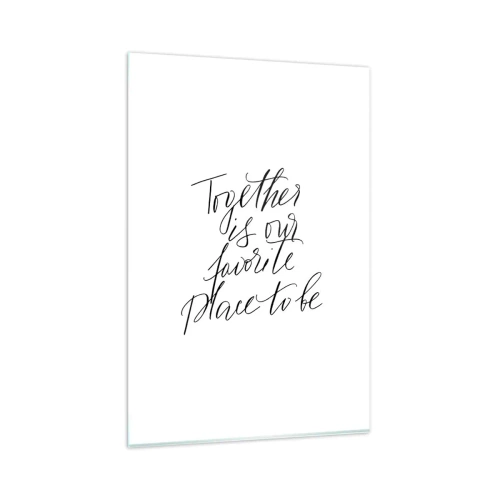 Üveg kép - Te is érzed? - 80x120 cm