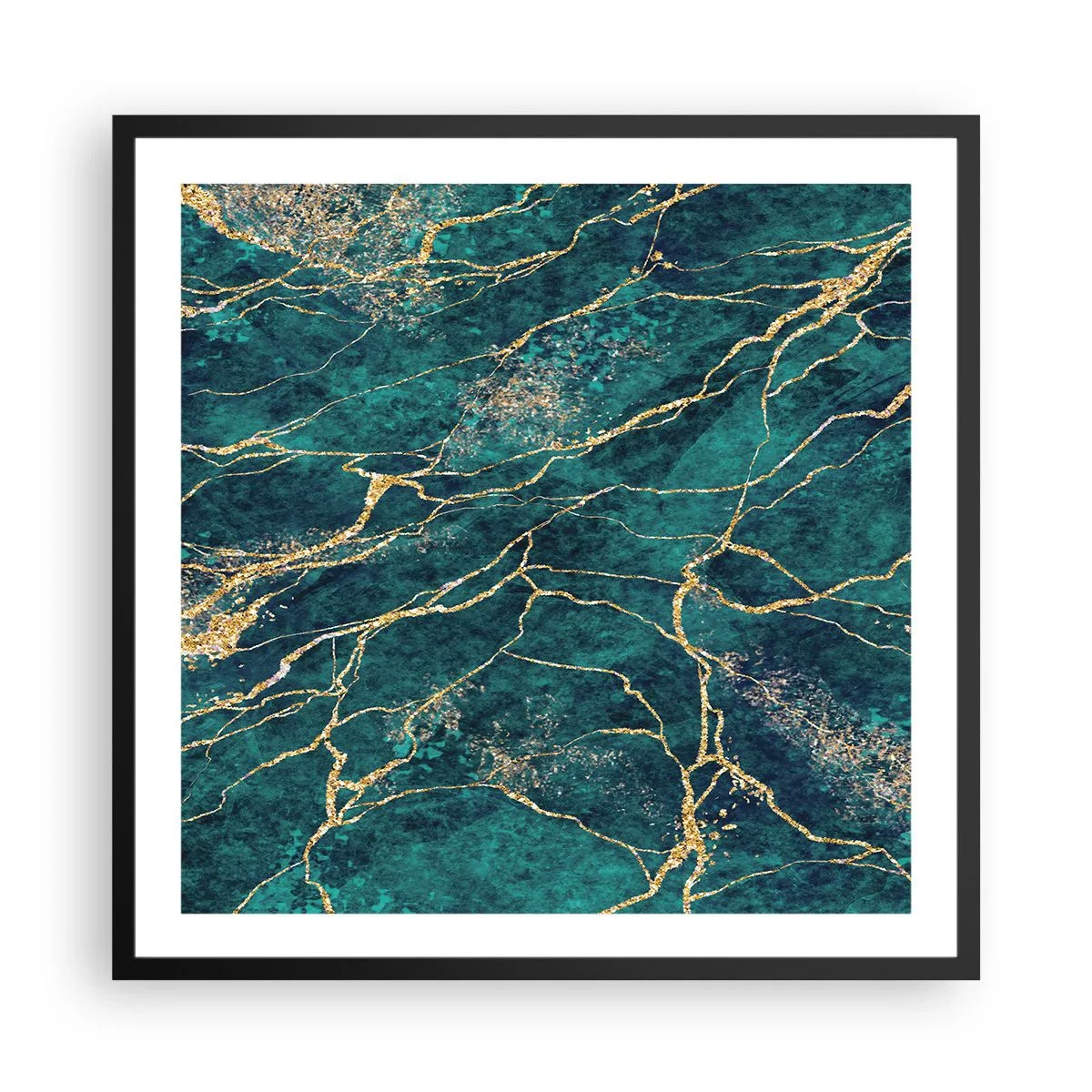 Poszter fehér keretben - Aranybánya - 60x60 cm