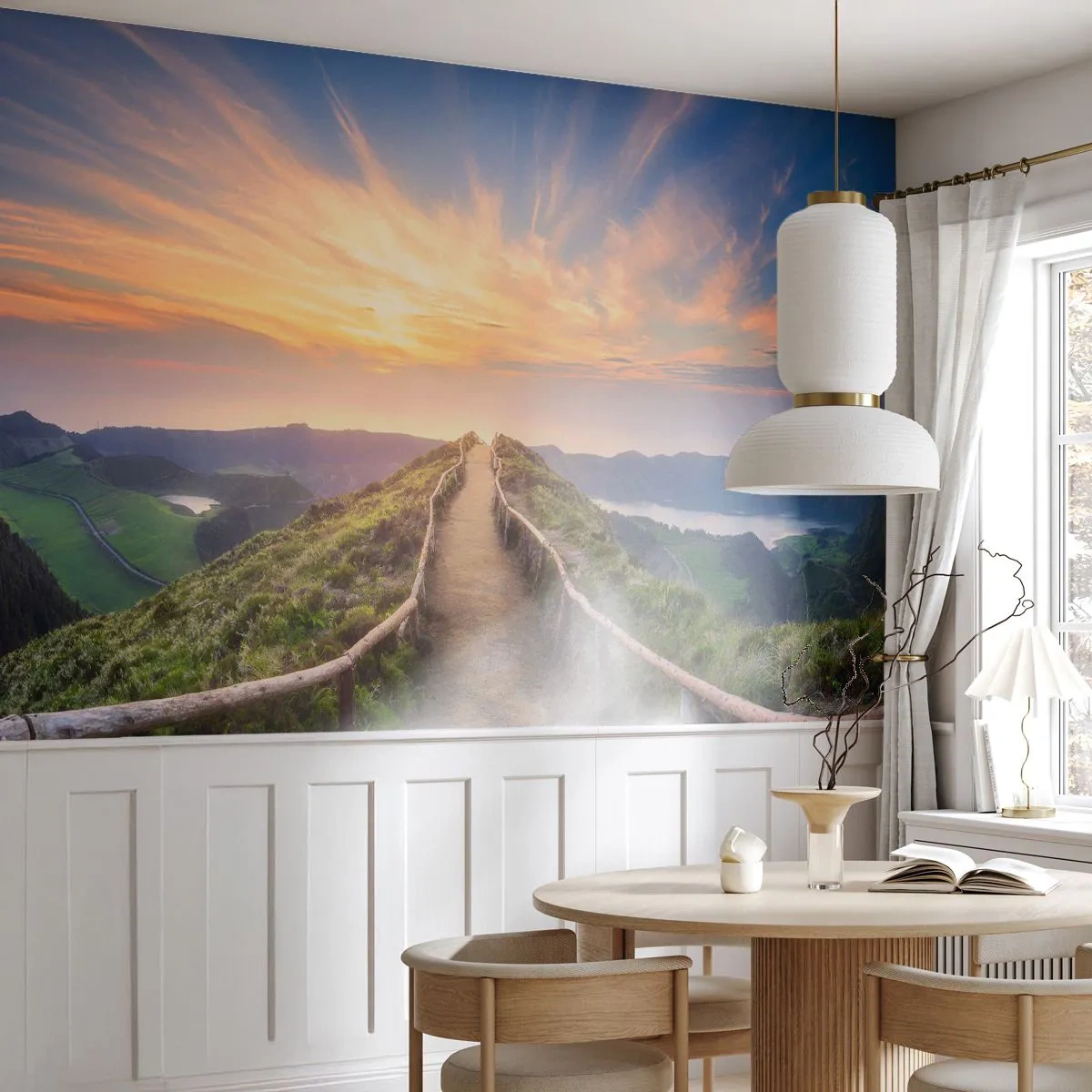 Fotótapéta Premium Canvas - Közel az éghez - Hegyi táj, Természet, Napnyugta - 200x140 cm