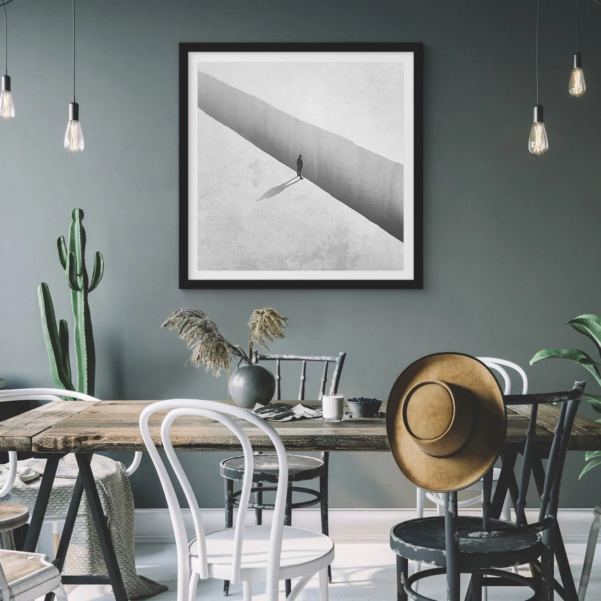 Poszter fehér keretben - Fényes célpont - 40x40 cm