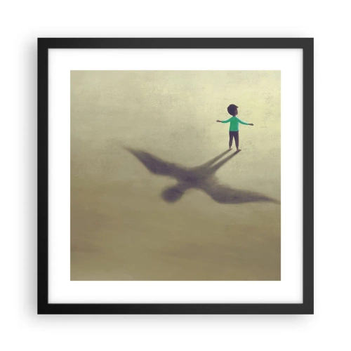 Poszter fehér keretben - A jövő hőse - 40x40 cm