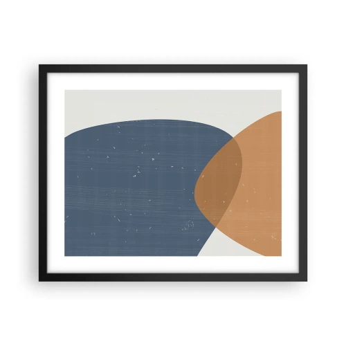 Poszter fehér keretben - Oválisok és hatások - 50x40 cm