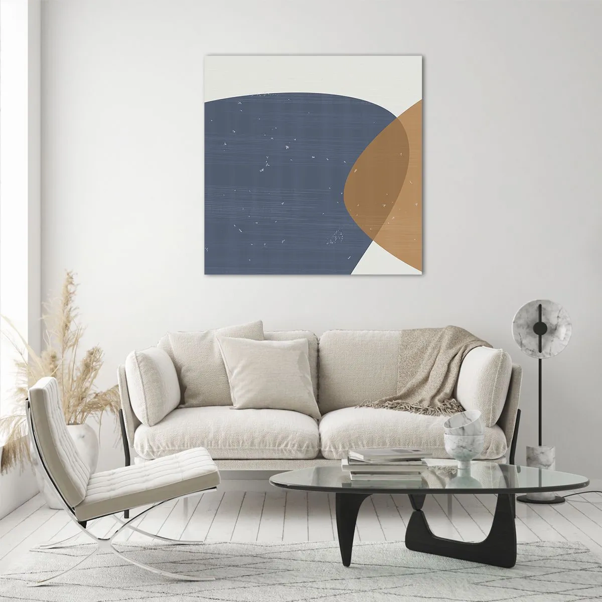 Üveg kép - Oválisok és hatások - 50x50 cm