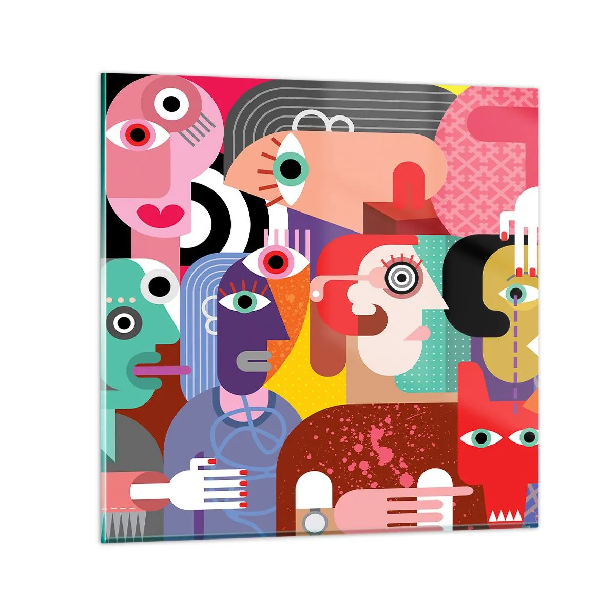 Üveg kép - Picassó úrtól vagyunk - 70x70 cm