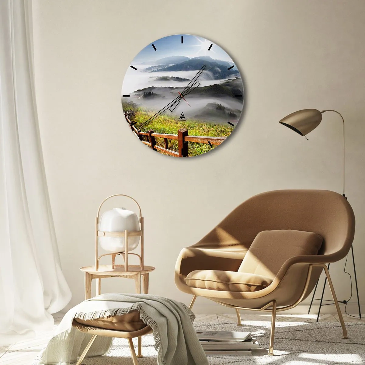 Falióra, Óra - Csillogásból és ködből szőtt - 40x40 cm