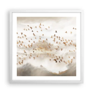 Poszter fekete keretben - Itt az idő... - 50x50 cm