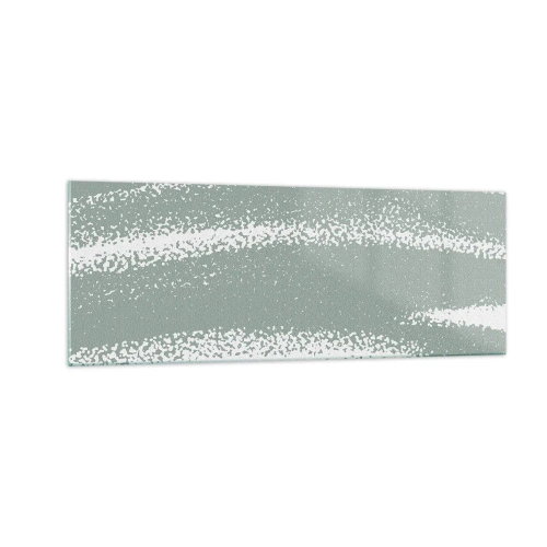 Üveg kép - Absztrakció téli hangulatban - 140x50 cm