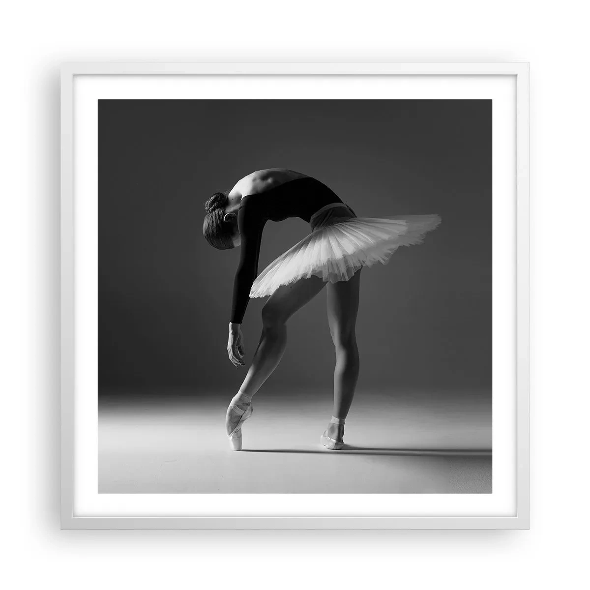 Poszter fekete keretben - Bella balerina - 60x60 cm