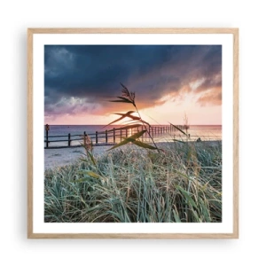 Poszter világos tölgy keretben - Nem múlik el a széllel - 60x60 cm