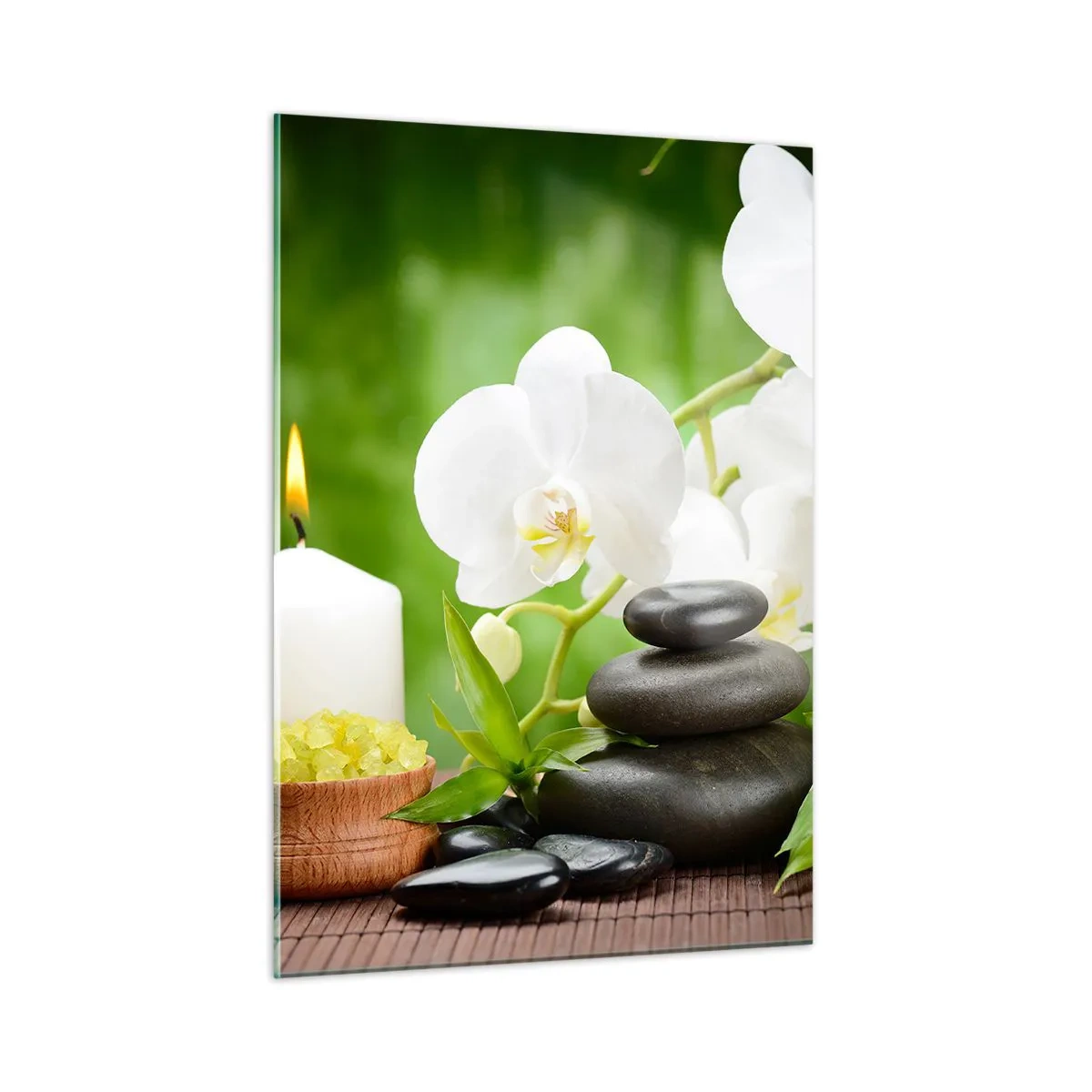 Üveg kép - Illatos, virágos, finom érintés - 50x70 cm