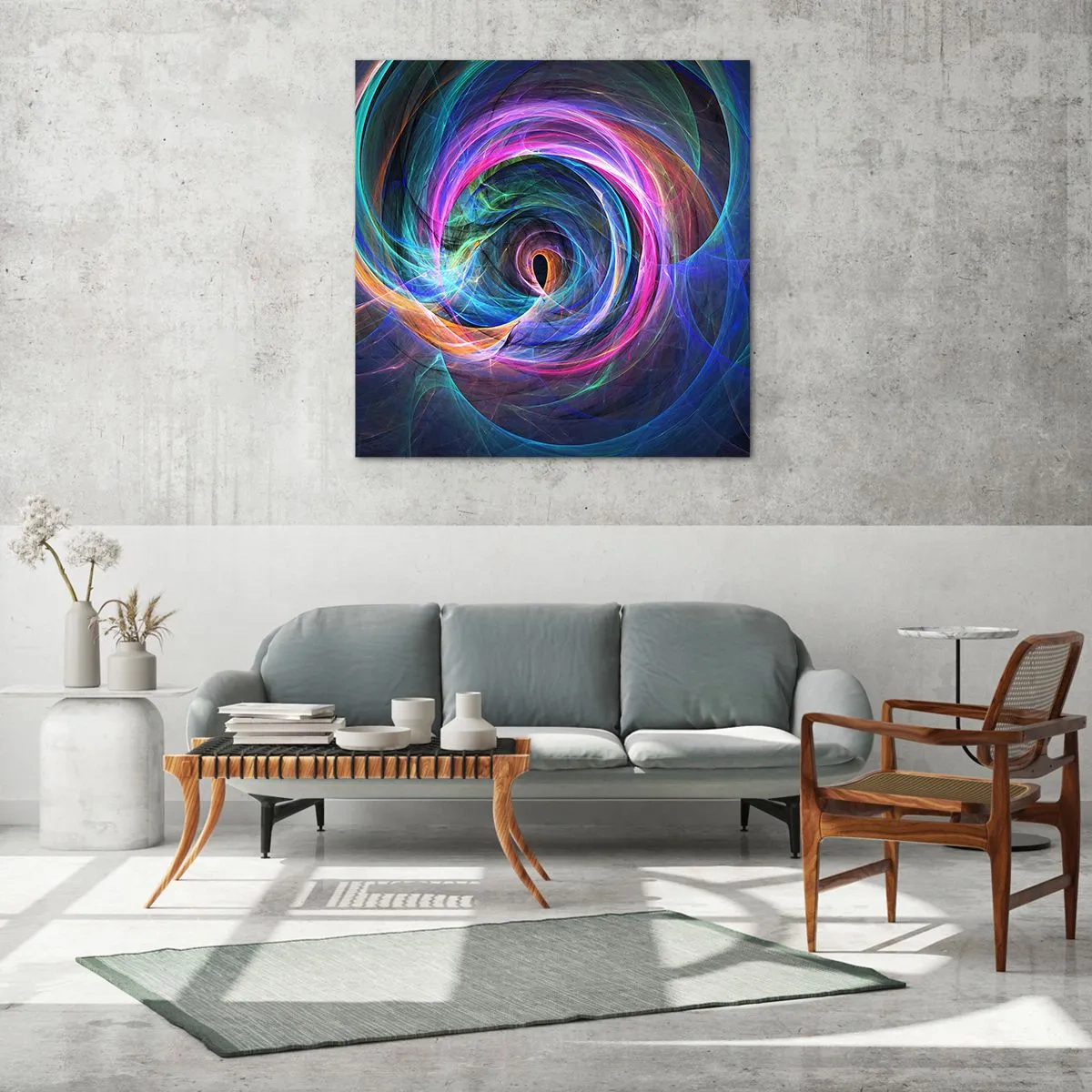 Üveg kép - Hova viszel? - 70x70 cm