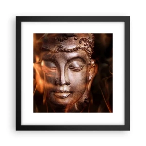 Poszter fehér keretben - Csak itt és most létezik - 30x30 cm