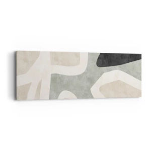 Vászonkép - Kompozíció fekete témával - 90x30 cm