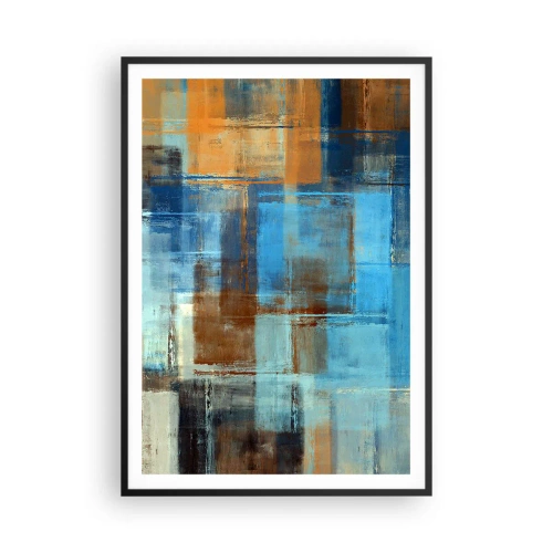 Poszter fehér keretben - A kék fátyolon keresztül - 70x100 cm