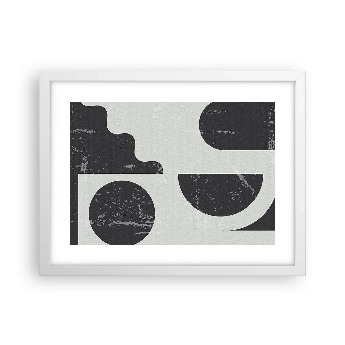 Poszter fekete keretben - Kompozíció fent és lent - 40x30 cm