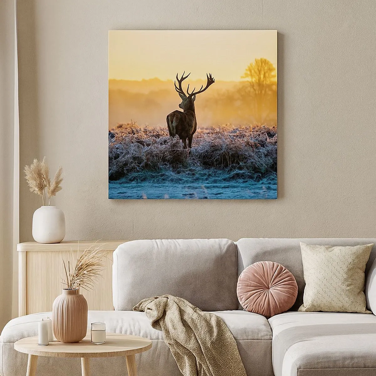 Vászonkép - Megkoronázott a birtokán - 30x30 cm