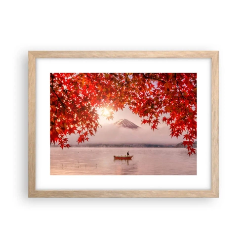 Poszter világos tölgy keretben - Japán hangulatban - 40x30 cm