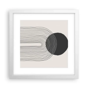 Poszter fekete keretben - Remegés és biztosság - 30x30 cm
