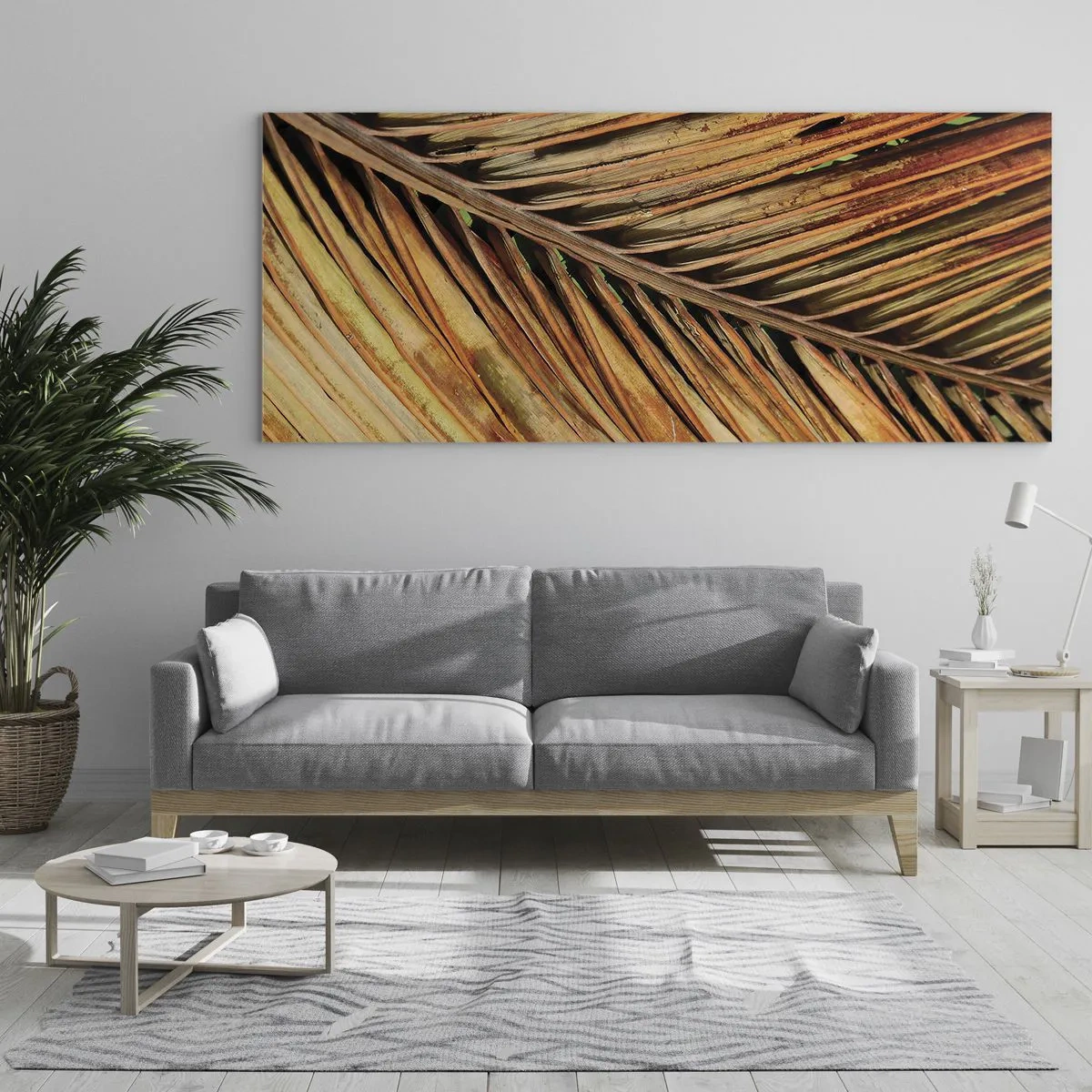 Üveg kép - Kókusz aranya - 160x50 cm