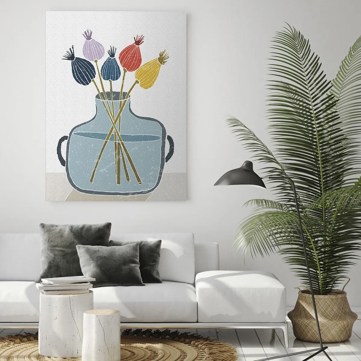 Üveg kép - Mint egy mákszem - 50x70 cm