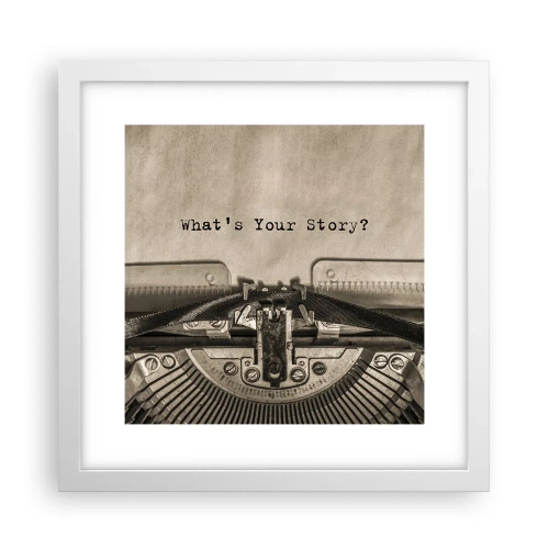 Poszter fekete keretben - Meséld el - 30x30 cm