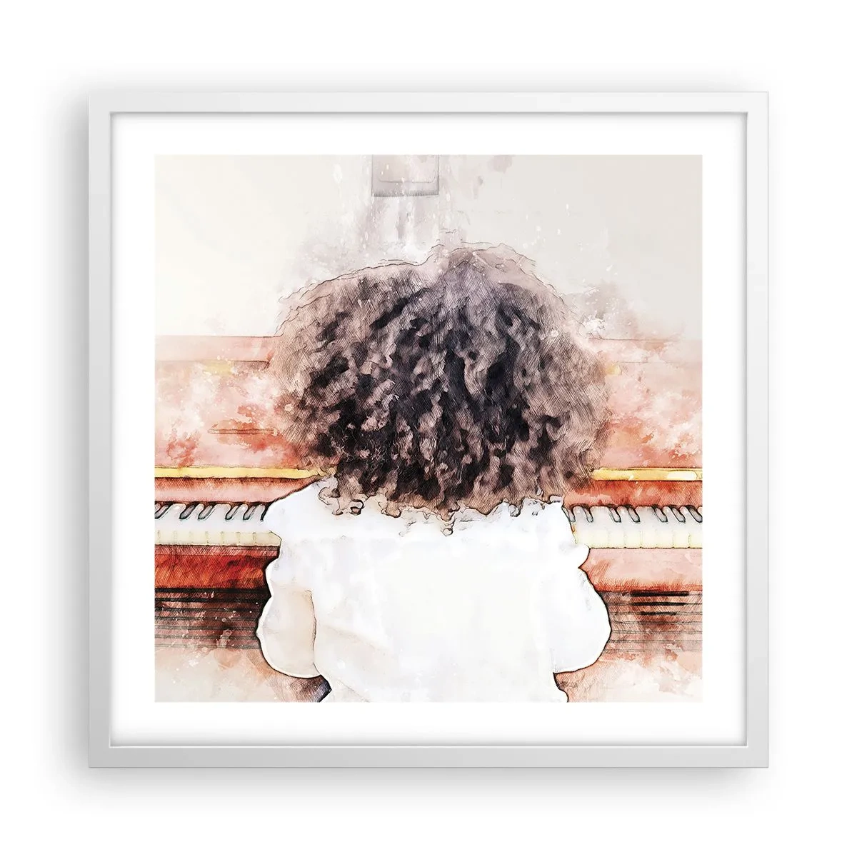 Poszter fekete keretben - Az új világban - 50x50 cm