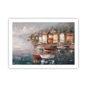 Poszter - Romantikus kikötő - 70x50 cm