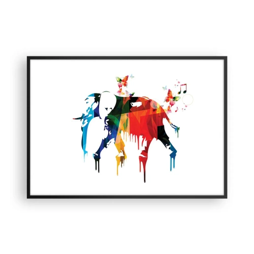 Poszter fehér keretben - Bárki tud táncolni - 100x70 cm
