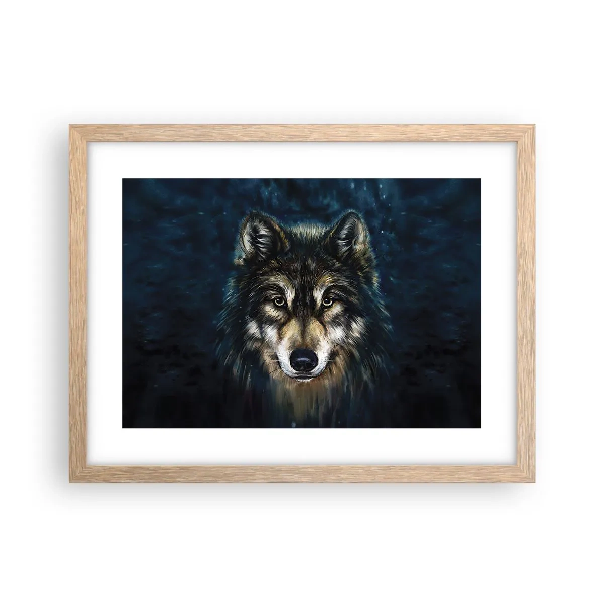 Poszter világos tölgy keretben - Alfa? És az omega - 40x30 cm