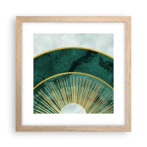 Poszter világos tölgy keretben - Egy másik naprendszer - 30x30 cm