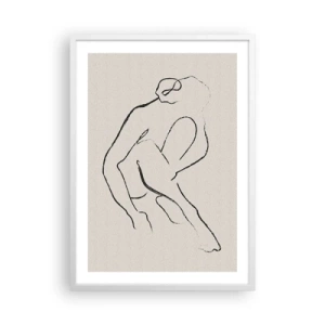 Poszter fekete keretben - Intim vázlat - 50x70 cm